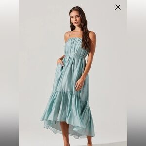 NWT ASTR Blue Midi Dress